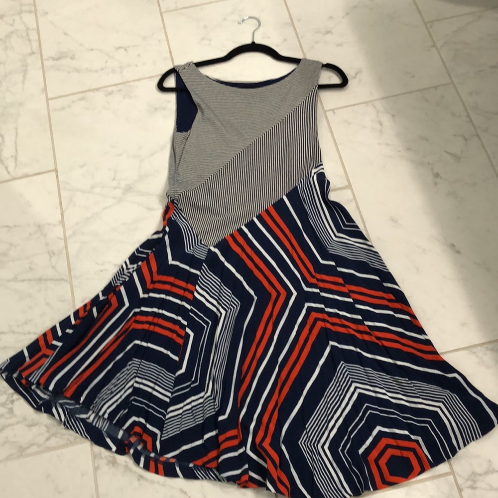 Anthropologie Maeve XS Asymmetrical Stripped Dress